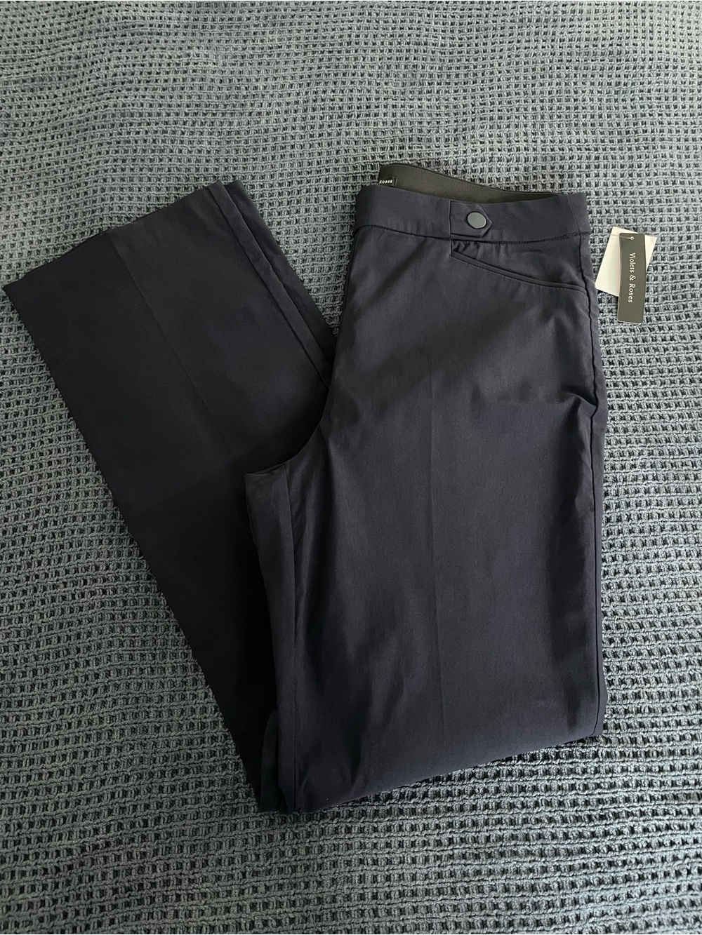 Violets & Roses | Women’s High Rise Straight Pant | Work Pants in Navy | NWT - Picture 7 of 15